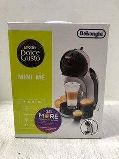 DELONGHI DOLCE GUSTO MINI ME COFFEE POD MACHINE IN GREY/BLACK - RRP: £114.99: LOCATION - BR15