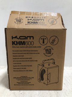 KAM KHM600 600W HAZE MACHINE WITH WIRED REMOTE CONTROL: LOCATION - BR13