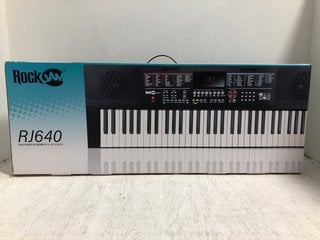 ROCKJAM 61 KEY MUSIC KEYBOARD WITH LED SCREEN - MODEL: RJ640: LOCATION - BR13