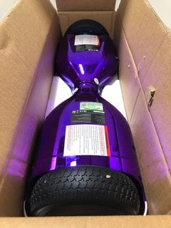 MEGA MOTION HOVERBOARD IN PURPLE CHROME - MODEL:HY-A03 - RRP: £169.99: LOCATION - BR11