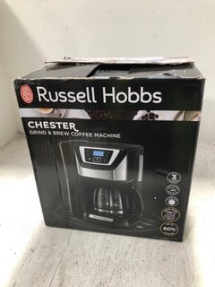 RUSSELL HOBBS CHESTER GRIND & BREW COFFEE MACHINE IN BLACK - RRP: £100.00: LOCATION - BR10