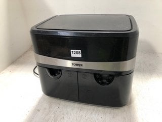 TOWER DUAL AIR FRYER IN BLACK - DAMAGED: LOCATION - BR10