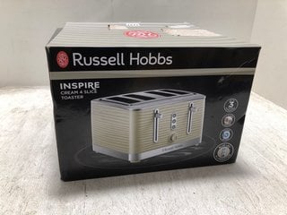 RUSSELL HOBBS INSPIRE 4 SLICE TOASTER IN CREAM: LOCATION - BR9