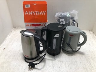 QTY OF ASSORTED JOHN LEWIS & PARTNERS ITEMS TO INCLUDE ELECTRIC KETTLE IN GREY: LOCATION - BR8