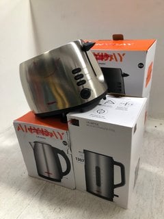 QTY OF ASSORTED JOHN LEWIS & PARTNERS ITEMS TO INCLUDE 1.7 LITRE BRUSHED STAINLESS STEEL KETTLE: LOCATION - BR6