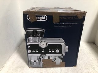 DELONGHI LA SPECIALISTA PRESTIGO ESPRESSO AND CAPPUCCINO MAKER IN SILVER/BLACK - RRP: £589.00: LOCATION - AR2