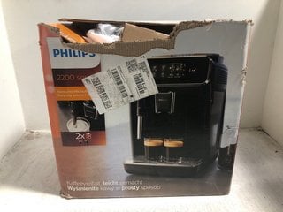 PHILIPS 2200 SERIES AUTOMATIC ESPRESSO MACHINE IN BLACK - RRP: £269.00: LOCATION - AR2