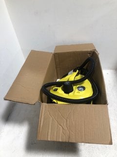 PORTABLE STEAM CLEANER IN YELLOW: LOCATION - AR2