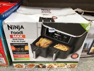 NINJA FOODI MAX DUAL ZONE 9.5 LITRE AIR FRYER - INCOMPLETE: LOCATION - AR5