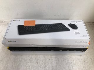 4 X ASSORTED KEYBOARDS TO INCLUDE MICROSOFT WIRELESS 900 DESKTOP KEYBOARD: LOCATION - AR6