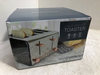 KITCHEN PERFECTED 4 SLICE WIDE SLOT TOASTER: LOCATION - AR8