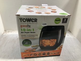 TOWER XPRESSPRO COMBO 10-IN-1 AIR FRYER OVEN IN BLACK - RRP: £115.00: LOCATION - AR8