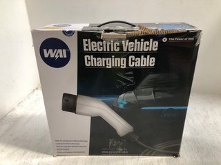 WAI ELECTRIC VEHICLE CHARGING CABLE TYPE 1 FEMALE TO UK PLUG - RRP: £169.90: LOCATION - AR8