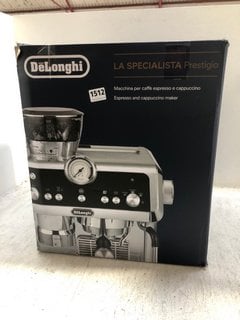 DELONGHI LA SPECIALISTA PRESTIGO ESPRESSO AND CAPPUCCINO MAKER IN SILVER/BLACK - RRP: £589.00: LOCATION - AR8