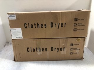 2 X CLOTHES DRYERS: LOCATION - AR9