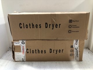 2 X CLOTHES DRYERS: LOCATION - AR9