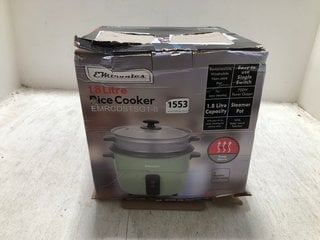 EMTRONICS 1.8 LITRE RICE COOKER - MODEL: EMRCDSTSG1-8: LOCATION - AR10