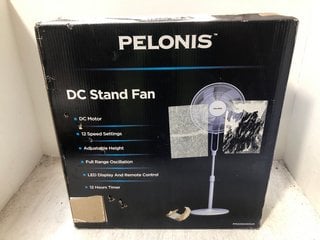 PELONIS DC STAND FAN IN WHITE: LOCATION - AR11