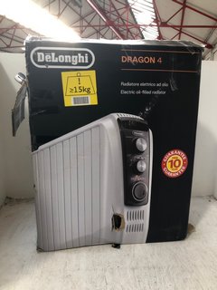 DELONGHI DRAGON 4 ELECTRIC OIL FILLED RADIATOR - RRP: £105.00: LOCATION - AR11