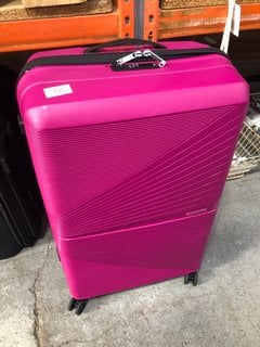 AMERICAN TOURISTER LARGE HARD SHELL SWIVEL SUITCASE IN PINK - RRP: £139.00: LOCATION - AR13