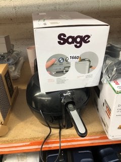 SAGE A BIT MORE 2 SLICE TOASTER IN SILVER TO INCLUDE TEFAL AIR FRYER: LOCATION - AR14