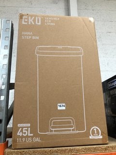 EKO 45 LITRE HANA STEP BIN IN GREY: LOCATION - AR15