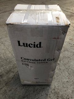 LUCID CONVOLUTED GEL MATTRESS TOPPER 5CM - SINGLE - APPROX SIZE: 90X190CM: LOCATION - A5T