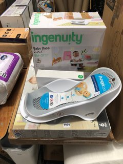 QTY OF ASSORTED BABY ITEMS TO INCLUDE INGENUITY 2 IN 1 BABY BASE: LOCATION - B9T