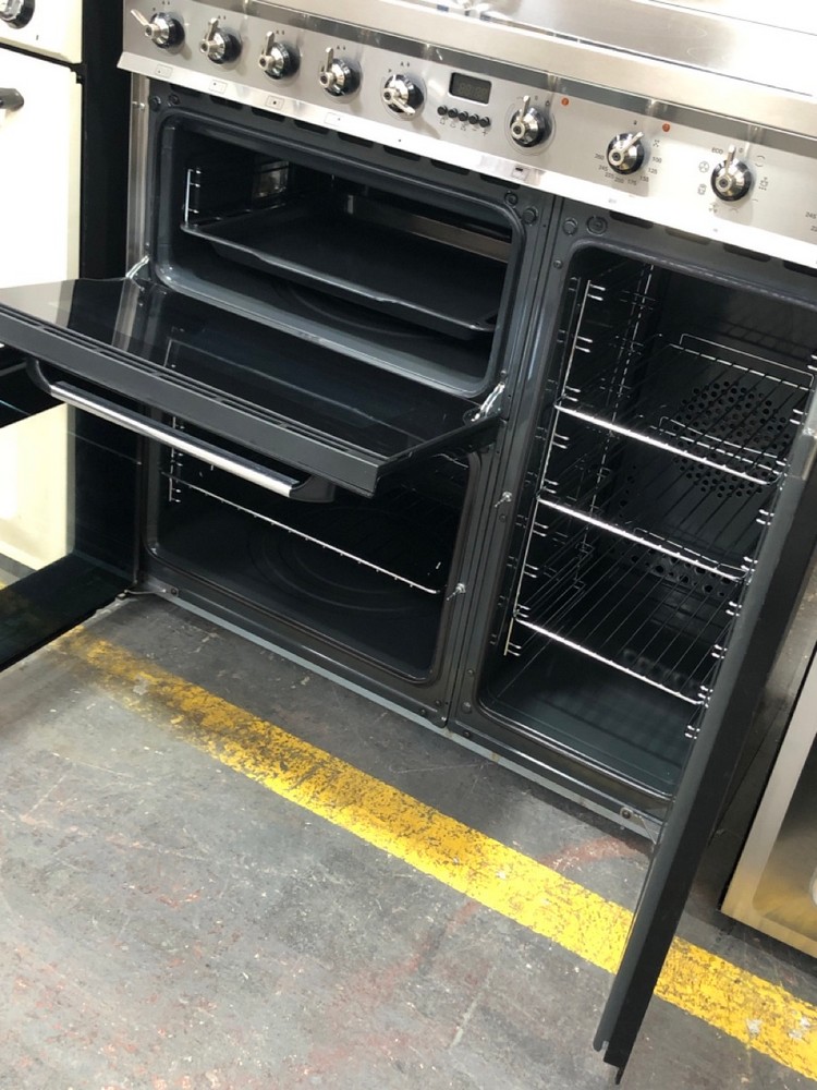 John Pye Auctions SMEG SYMPHONY 90CM ELECTRIC RANGE COOKER ECLIPSE