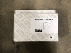 2 X ROCA IN-WALL PL10 DUAL DUAL FLUSH OPERATING PLATE FOR CONCEALED CISTERN A890089000 (COLLECTION OR OPTIONAL DELIVERY)