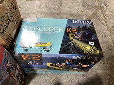 INTEX EXPLORER K2 INFLATABLE KAYAK - RRP £111.11 (BLOCK C) (COLLECTION OR OPTIONAL DELIVERY)