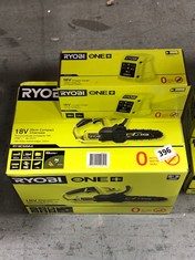 RYOBI ONE+ 20CM COMPACT CHAINSAW TO INCLUDE RYOBI ONE+ 18V COMPACT CHARGER (DELIVERY ONLY)