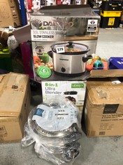 3 X ASSORTED ITEMS TO INCLUDE DAEWOOD 3.5 L SLOW COOKER (DELIVERY ONLY)