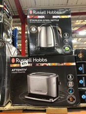 RUSSELL HOBBS ATTENTIV TOASTER AND RUSSELL HOBBS STAINLESS STEEL KETTLE (DELIVERY ONLY)