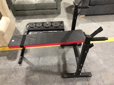WEIGHT BENCH IN BLACK / RED (PART ONLY) (BLOCK B) (COLLECTION OR OPTIONAL DELIVERY)