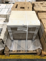 PALLET OF APPROX 20 X GLAZED CERAMIC TILES IN CRETA ARENA APPROX SIZE 60 X 60CM (COLLECTION OR OPTIONAL DELIVERY) (KERBSIDE PALLET DELIVERY)