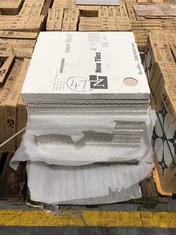 PALLET OF APPROX 20 X NEW TILES GLAZED CERAMIC TILES IN CRETA ARENA APPROX SIZE 60 X 60CM - TOTAL LOT RRP £540 (COLLECTION OR OPTIONAL DELIVERY) (KERBSIDE PALLET DELIVERY)