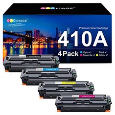 5 X GPC IMAGE COMPATIBLE TONER CARTRIDGES REPLACEMENT FOR HP CF410A 410X CF410X FOR COLOR LASERJET PRO M477FDW M477FNW M477FDN M452NW M377DW M452DN M452DW M477DW M477NW (BLACK CYAN MAGENTA YELLOW, 4-