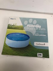 10 X PADDLING POOL FOR PETS & TO INCLUDE PET BRUSH AND CHEW DETERRENT SPRAY . (DELIVERY ONLY)