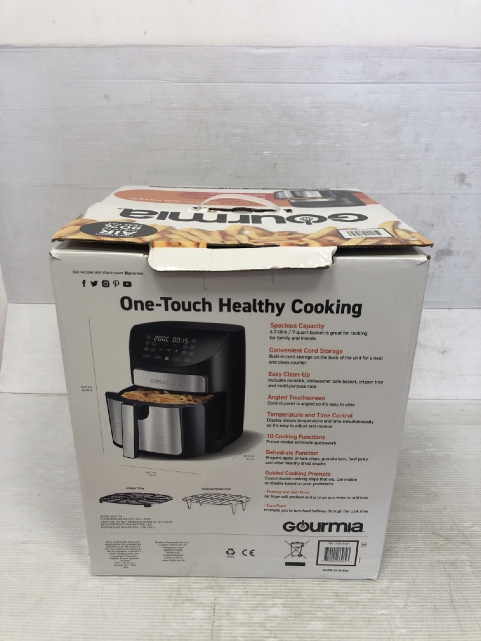 John Pye Auctions GOURMIA DIGITAL AIR FRYER