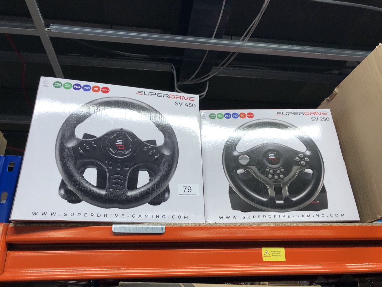 John Pye Auctions SUBSONIC SUPERDRIVE SV450 RACING STEERING WHEEL