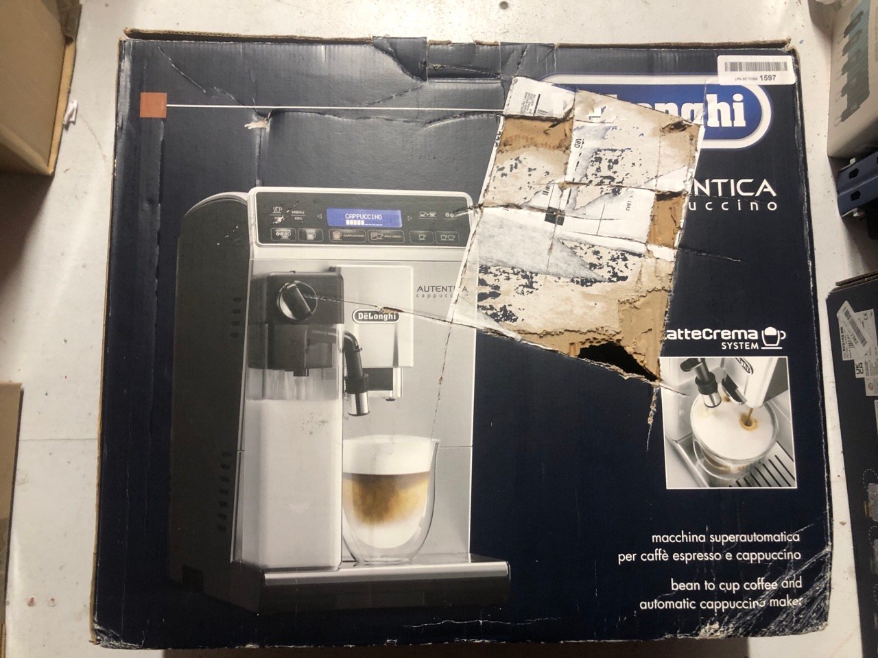 John Pye Auctions DE'LONGHI AUTENTICA CAPPUCCINO, FULLY AUTOMATIC