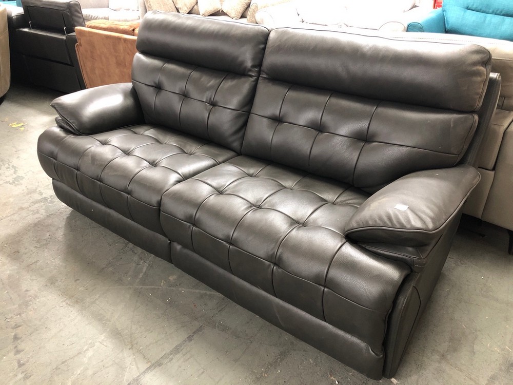 John Pye Auctions LAZBOY KNOXVILLE 3 SEATER STATIC SOFA BLACK