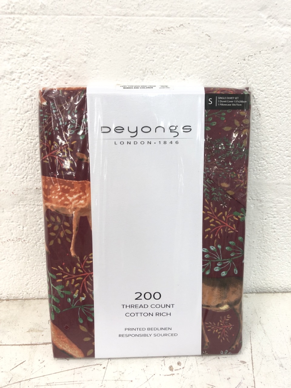 John Pye Auctions 1X JASPER CONRAN LONDON DUVET COVER SET KING SIZE