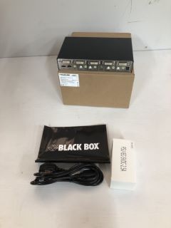 BLACK BOX SERV SWITCH SECURE KVM SWITCH WITH USB, DVI 4 PORT MODEL NO: SW4008A-USB-EAL (RRP: £738.00)