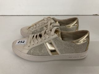 PAIR OF MICHAEL KORS TRAINERS (SIZE UNKNOWN)