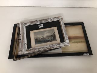 3 X ITEMS TO INCLUDE FRAMED VINTAGE PICTURE