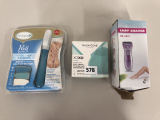 BEAUTY ITEMS TO INCLUDE A LADY SHAVER