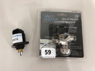 2 X MIXED TOOL ITEMS INC FAST MOVER MINI AIR REGULATOR FOR SPRAYGUNS