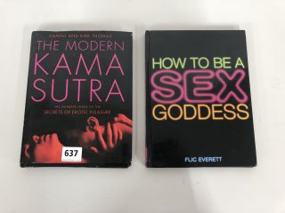 2 X MIXED BOOKS INC KAMINI AND KIRK THOMAS THE MODERN KAMA SUTRA 18+